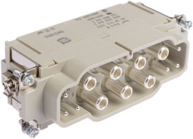 Wkładka złącza dużej mocy 13-pinowe HARTING 100A Męski Proste