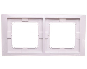 Simon Basic Neos Ramka podwójna IP44 z kompletem uszczelek biała BMRC2B/11