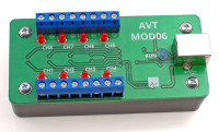 AVTMOD06 Uniwersalny moduł portów I/O na USB (Moduł zmontowany)