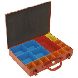 Sealey APMC15 Metal Case with 15 Storage Bins