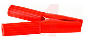 Zacisk krokodylkowy 75A izolowany 29mm Czerwony Mueller Electric