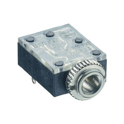 Lumberg 1503 09 Jack Socket 3.5mm Angled Chassis PCB Mount 3 Pole Stereo