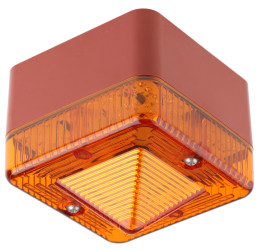 Sygnalizator 12 V AC/DC Migające Pomarańczowy Montaż powierzchniowy Ksenon