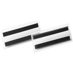 Durable 119619 Marking Pocket 150x67mm Transparent PET 10 Pieces Magnetic