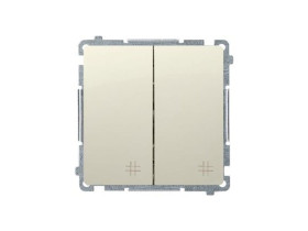 SIMON BASIC Wyłącznik krzyżowy podwójny (moduł) szybkozłącza beż BMW7/2.01/12 KONTAKT SIMON