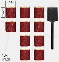 28978 Schleifbänder Ø 14mm, Korn 120