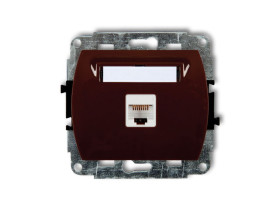 TREND Gniazdo komputerowe RJ45 kat.5e 8-stykowy brązowy 4GK-1 KARLIK