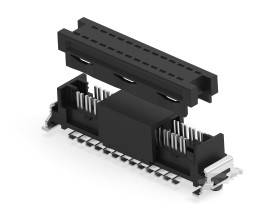 Wtyk PCB 26-pinowe raster: 1.27mm 2-rzędowe ERNI Montaż powierzchniowy 1.6A