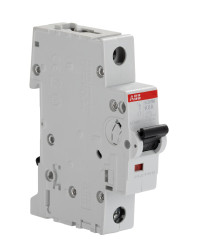 Wyłącznik nadprądowy MCB, Typ C, 1-biegunowy, 500mA, 253V, 72V, na szynę DIN, ABB S201M-C0.5, S200M