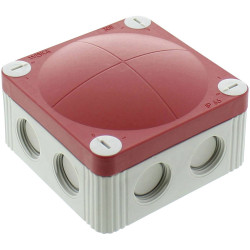 Wiska 10060480 Junction box (L x W x H) 85 x 85 x 51mm Grey-white Red IP66/IP67