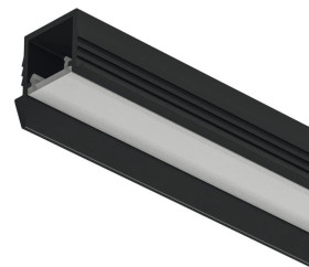 Profil LED wpuszczany, czarny, 1105 Häfele Lighting, 83395727