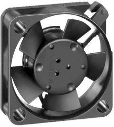 DC axial fan, 12 V, 25 x 25 x 8 mm, 4.6 m³/h, 23 dB, sintec slide bearing, ebm-papst 252 H