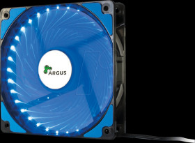 88885412 Inter-Tech Argus housing fan, 120 mm, LED blue
