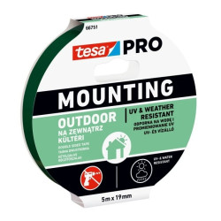 Taśma Mounting PRO Outdoor, 5X19, na zewnątrz UV 66751-00005-00