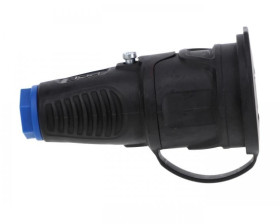 Gniazdo gumowe 16A 2P+Z 230V IP54 czarne 2411-sbw