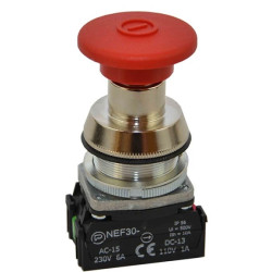 Przycisk bezpieczeństwa 30mm czerwony 1R IP66 przez pociągnięcie W0-NEF30-UDR Y C