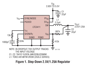 1.25A, 4MHz, Synchronous Step-Down DC/DC Converter