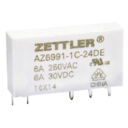 Zettler Electronics AZ6991-1C-12DE PCB Relay 12V DC 8A Change-Over 1pc