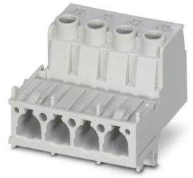 Pin contact insert, VC2, 4 pole, equipped, screw connection, with PE contact, 1607745