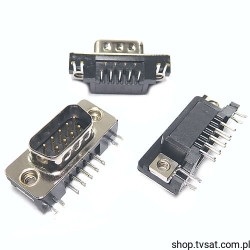 DE09-PN-24 D_SUB Connector DB9K HD-20 THT ADAMTECH