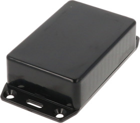 ABS enclosure, (L x W x H) 85 x 56 x 26 mm, black (RAL 9005), IP54, 1591MFLBK