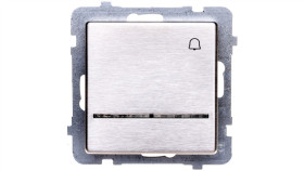 Sonata Przycisk /Dzwonek/ Z Podświetleniem Stal Inox Łp-6Rms/M/37