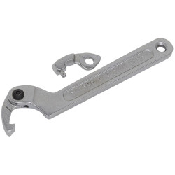 Sealey SMC2S Adjustable C Spanner - Hook &amp; Pin Wrench Set 3pc 19-51mm