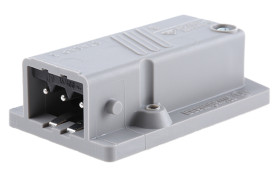 Złącze przemysłowe - zasilające 16A Gniazdo 250 V, 400 V 3P Męski Hirschmann Szary Montaż na panelu IP54