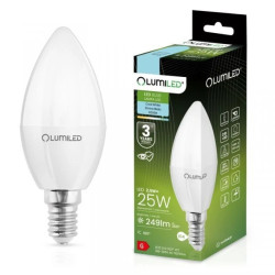 Żarówka LED ŚWIECA B35 E14 2,5W = 25W 249lm 6500K Zimna 180 LUMILED