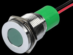 Q16F3CXXG12E Indicator LED, 12 V DC, 16 mm, wired, green/BrC