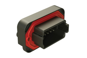 Złącze samochodowe 12-pinowe Amphenol Industrial 2-rzędowe Męski 13A AT Montaż na kołnierzu Złącze samochodowe