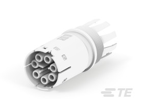 Złącze wielostykowe przemysłowe 6-pinowe Montaż na kablu Gniazdo TE Connectivity