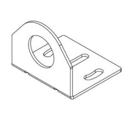 E39-L183 uchwyt montażowy do czujników M18 serii E3FA, E3FB, E3RA, E3RB, E3F1, stal szlachetna SUS304, OMRON