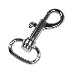 Karabińczyk metalowy z krętlikiem 45x16mm - Karabinek do smyczy - Survival