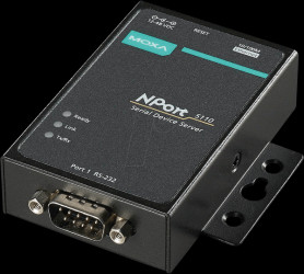 NPORT5110 1 port device server, 10/100M Ethernet, RS-232, DB9