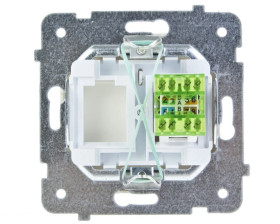 KARO Gniazdo komputerowe pojedyncze RJ45 kat.5e MMC ecru perłowy GPK-1S/K/m/42