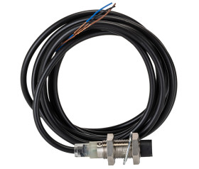 Czujnik zbliżeniowy M12 Indukcyjny 8 mm Omron Niewpuszczany 12 → 24 V DC długość 47mm Gwintowany