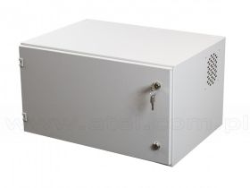 Szafa rack 6U, wisząca, 19", 410mm gł., drzwi metal