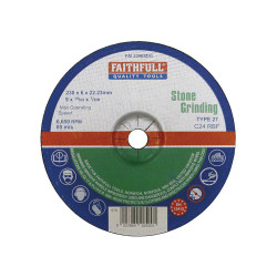 Faithfull FAI2306SDG Depressed Centre Stone Grinding Disc 230 x 6 x 22.23mm