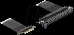 81498 Riser Card PCI Express 3.0 x4 male to x16 slot with cable 30 cm