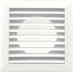 Kratka z żaluzją biała regulowana sznurkiem o średnicy 150 mm / 02-364