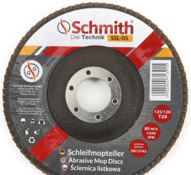 Ściernica listkowa 125mm 120 tarcza ścierna Schmith