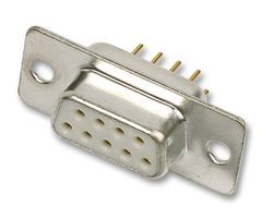 D-SUB 09F DIP gniazdo do druku