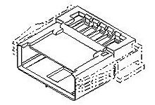 Obudowa złącza 2-pinowe -rzędowe raster: 2.5mm Molex Wtyk 51112