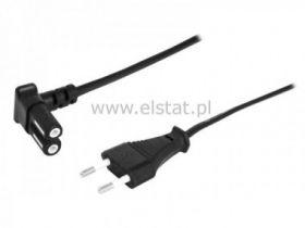 Kabel sieciowy SN-14 dwustronny 1,8m ósemka kąt