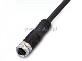 Kabel ze złączem prostem żeńskiem; M8, 4P; L= 5m