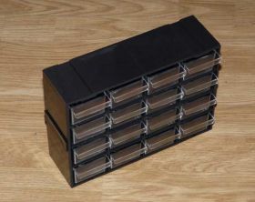 P-16 SZAFKA 16-SZUFLADEK PRZEŹROCZYSTYCH