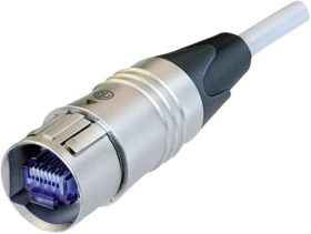 kabel LAN RJ45, Neutrik NKE6S-3 NKE6S-3, S/FTP, CAT 6, 3.00 m, biały