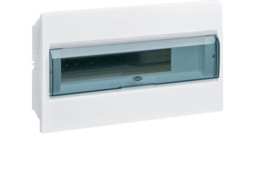 Rozdzielnica natynkowa 18 modułowa 1x18M drzwi transparentne IP40 COSMOS VR118TP HAGER