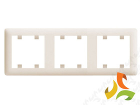 LUMINA SOUL Ramka 3 potrójna pozioma kremowa WL5231 HAGER